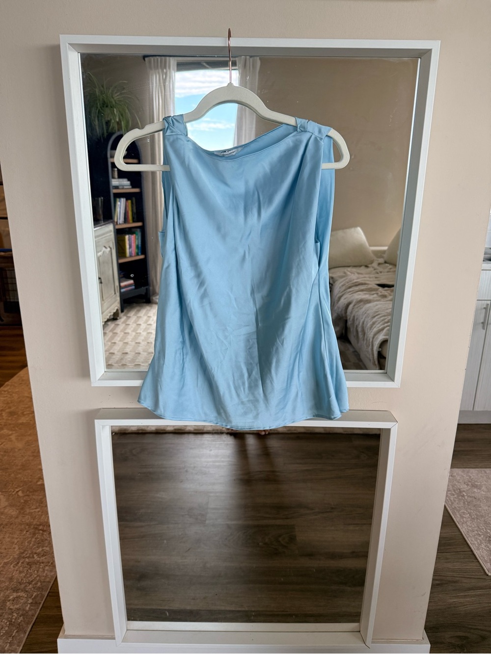 Banana Republic Aqua Satin Top